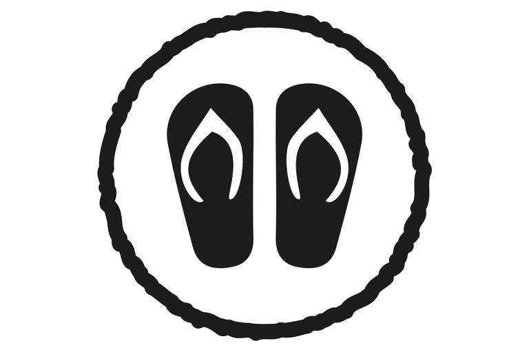 Symbol für Badeschuhe