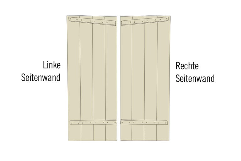 Linke und rechte Seitenwand