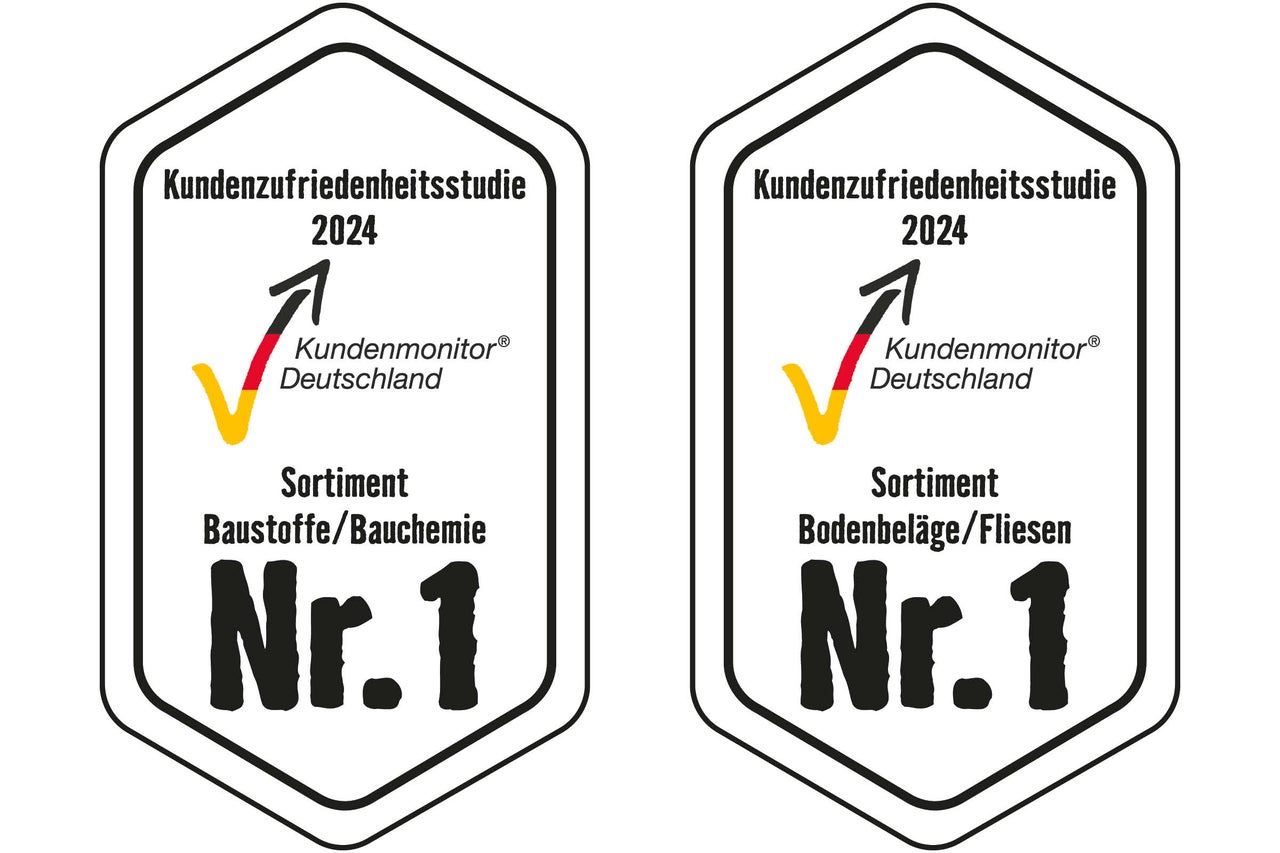 Kundenzufriedenheitsstudie 2024 für Baustoffe, Bauchemie und Bodenbeläge