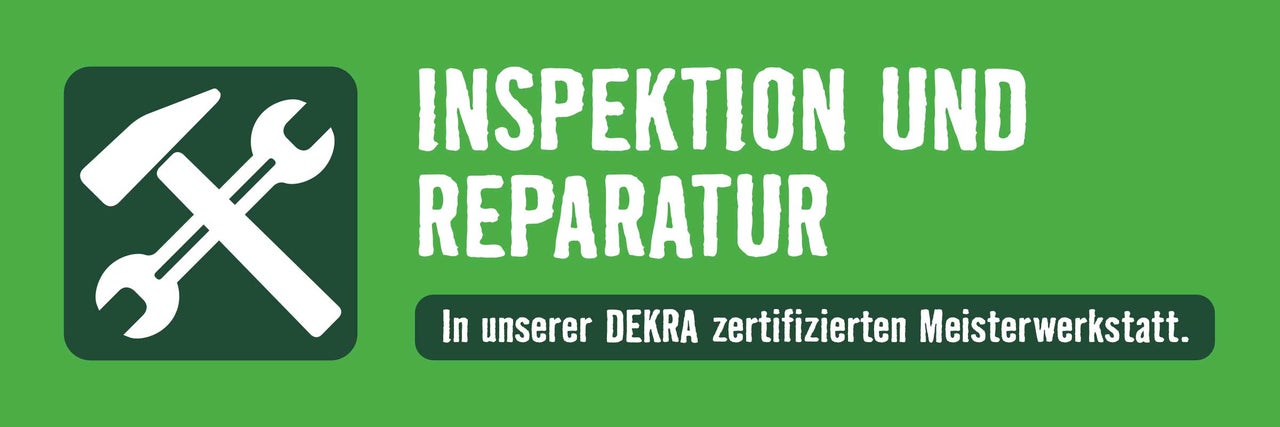 Inspektion und Reparatur in unserer DEKRA zertifizierten Meisterwerkstatt