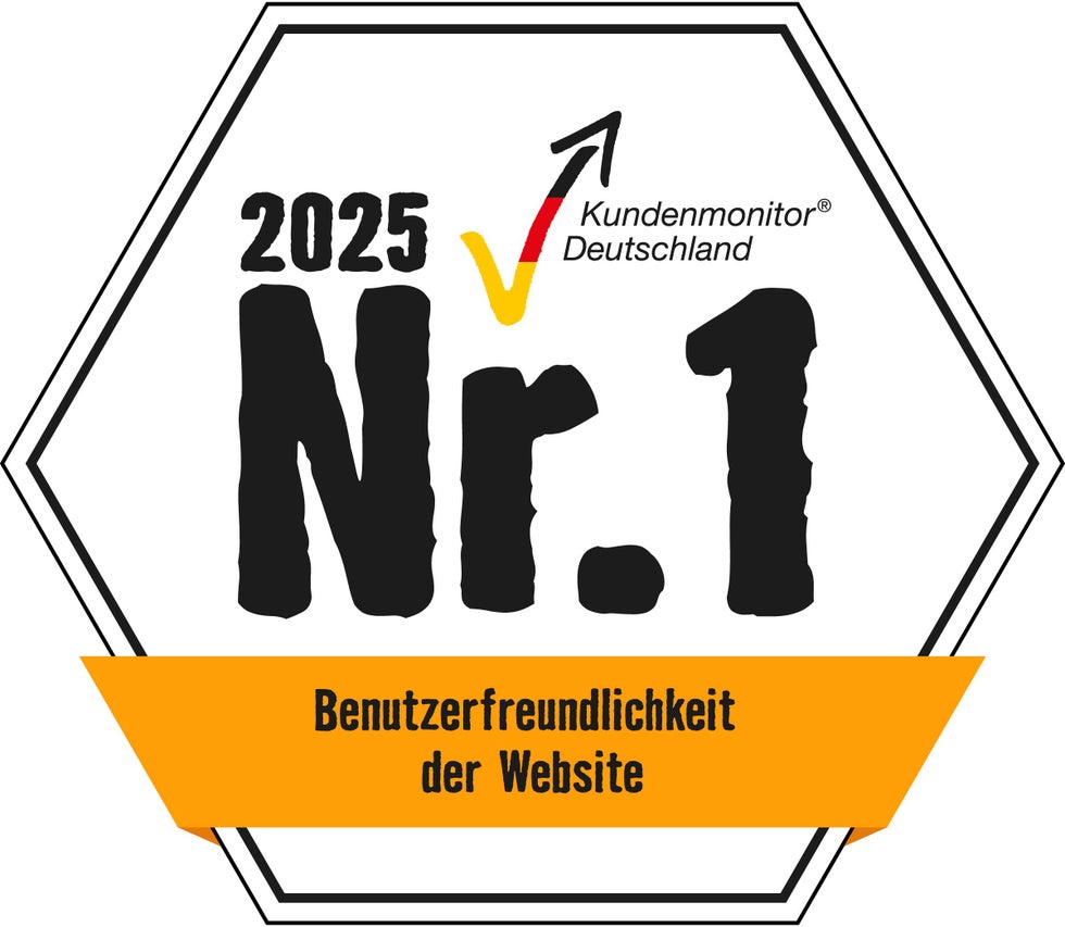 Kundenmonitor Deutschland Auszeichnung Nummer 1 für Benutzerfreundlichkeit der Webseite