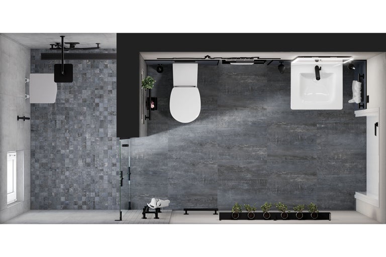 Badkonzept Toronto Grundriss Duschbad