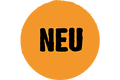 Icon für neue Artikel im Shop: Schriftzug „Neu“ in einem Kreis