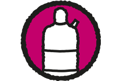 Symbol für Druckgasflasche