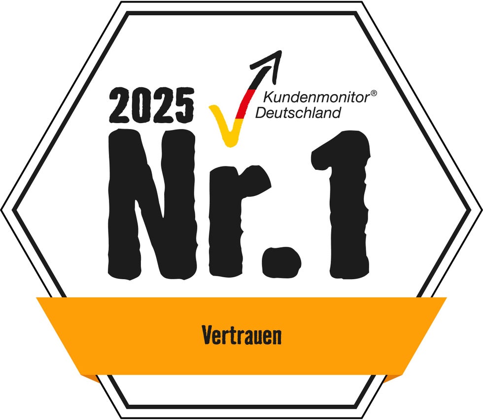Kundenmonitor Deutschland Siegel Nummer 1 für Vertrauen 2025