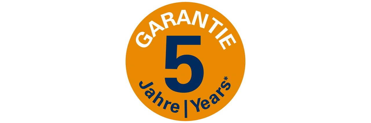 5 Jahre Garantie Siegel
