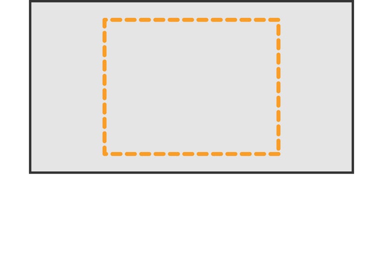 Grafische Darstellung Zuschnitt-Leistung: Ausschnitt Spüle