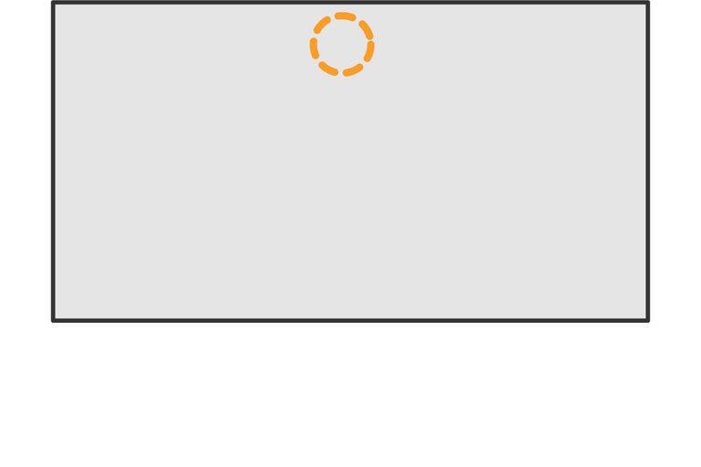 Grafische Darstellung Zuschnitt-Leistung: Lochbohrung Armatur
