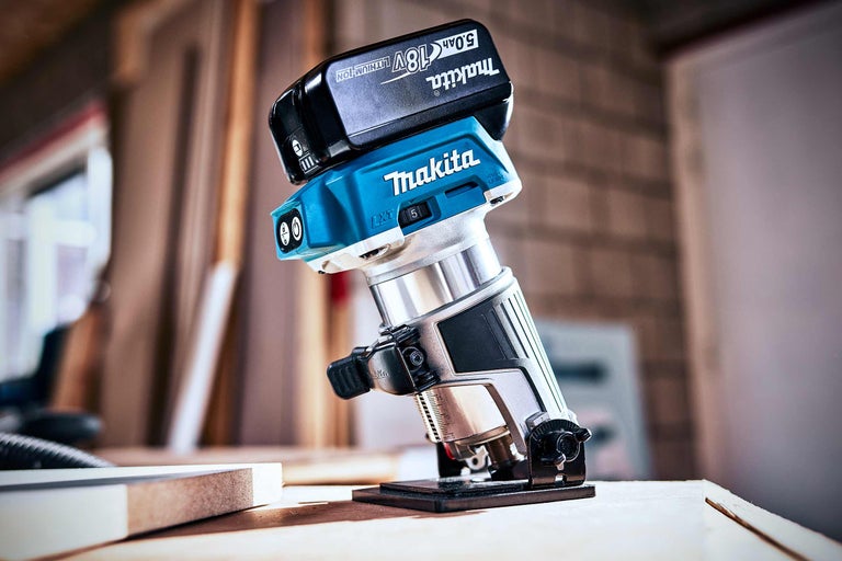 Makita Akku-Kantenfräse mit 18 Volt Akku