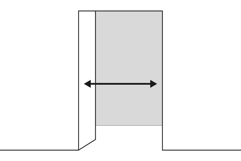 Symbolbild für die variable Breite eines Bauelements