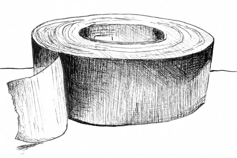 Illustration einer Klebebandrolle