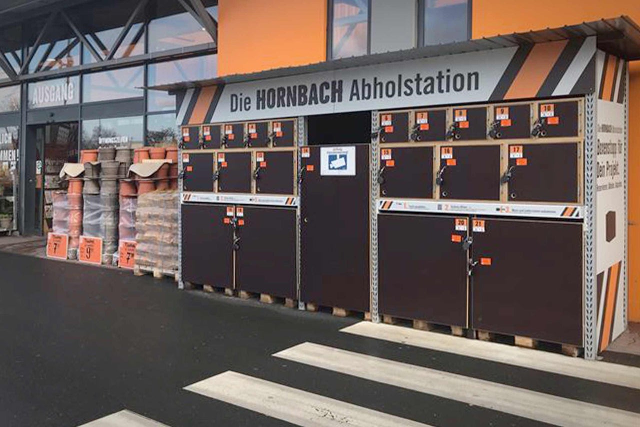 Hornbach Abholstation zur Selbstabholung bestellter Produkte