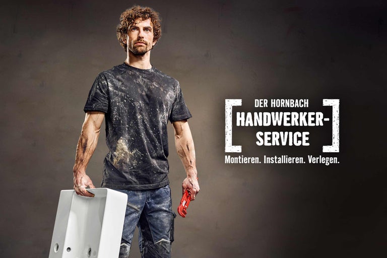 Der Hornbach Handwerkerservice: Montieren, Installieren, Verlegen.