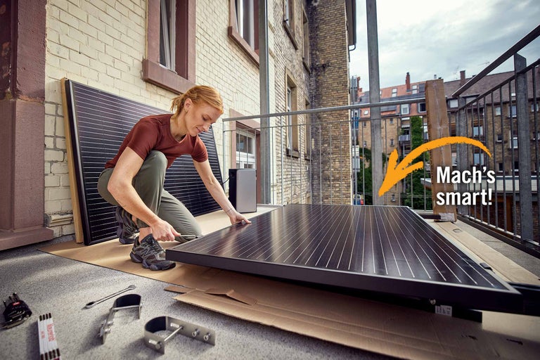 Solarstrom vom Balkon