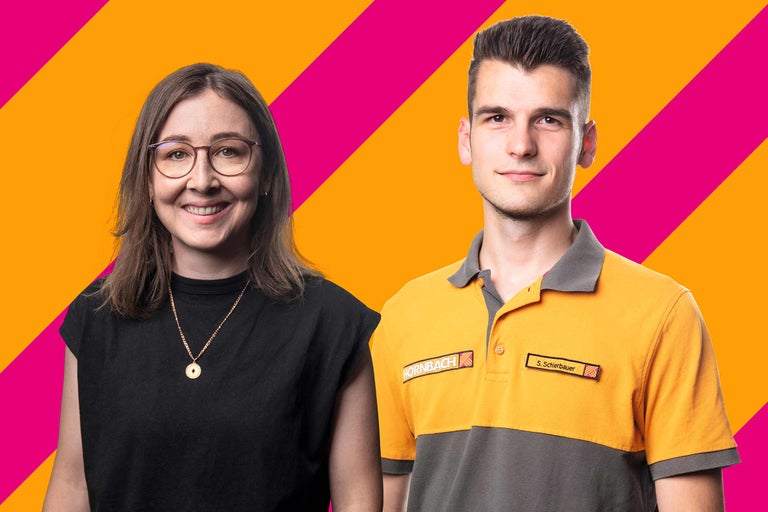 Foto von zwei Hornbach Mitarbeitern