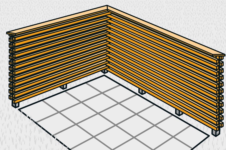Sichtschutz selber bauen