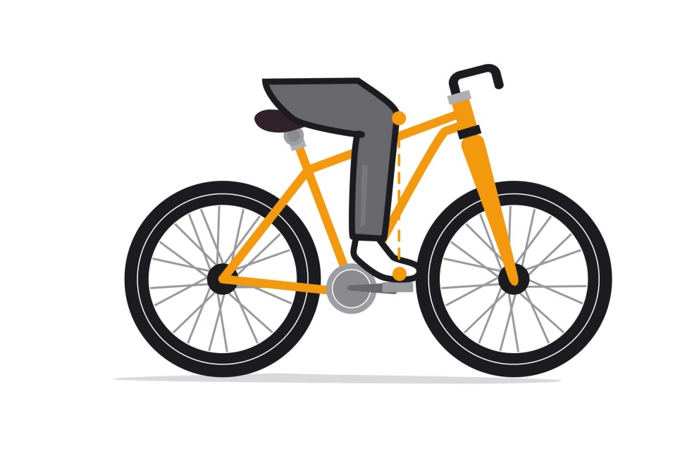 Fahrrad reparieren Sattelversatz Illu