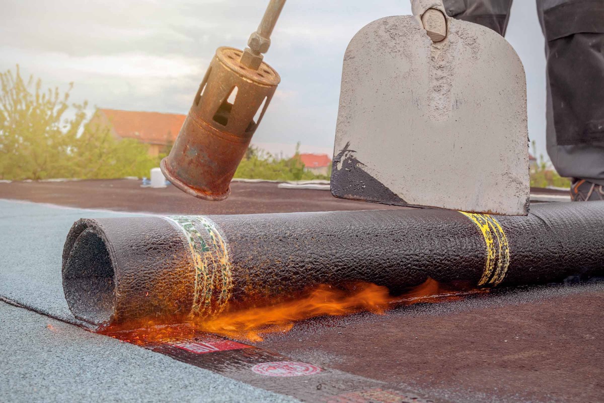 Flachdach Mit Bitumen Abdichten