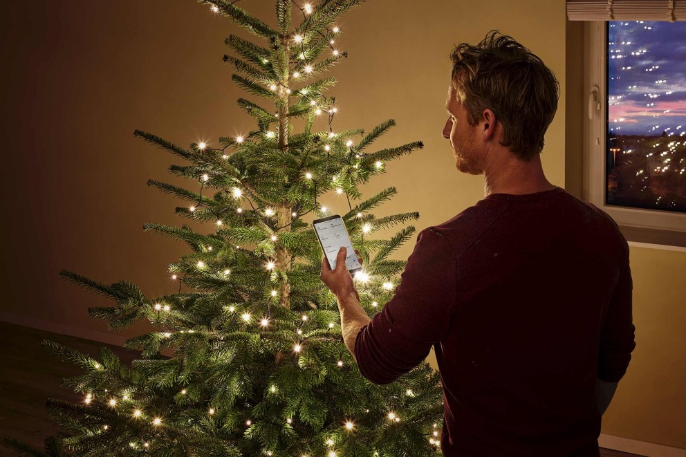 Smarte Weihnachtsbeleuchtung