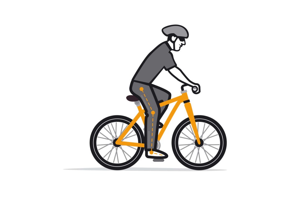 Fahrrad reparieren Sattelhoehe Illu