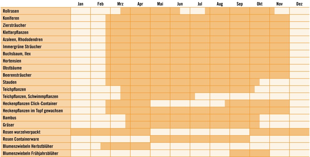 Pflanzkalender Pflanzkalender