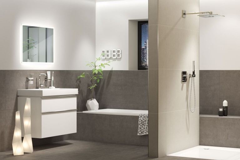 Badezimmer in Grau Badezimmer in Grau
