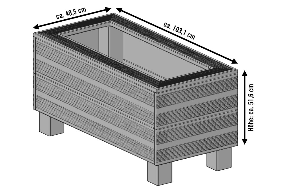 Pflanzkasten selber bauen Bauskizze Pflanzkasten selber bauen Bauskizze