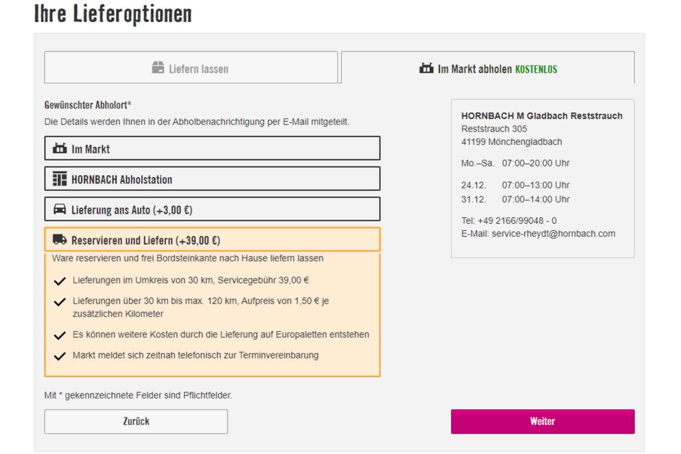 Lieferservice Checkout Lieferservice Checkout