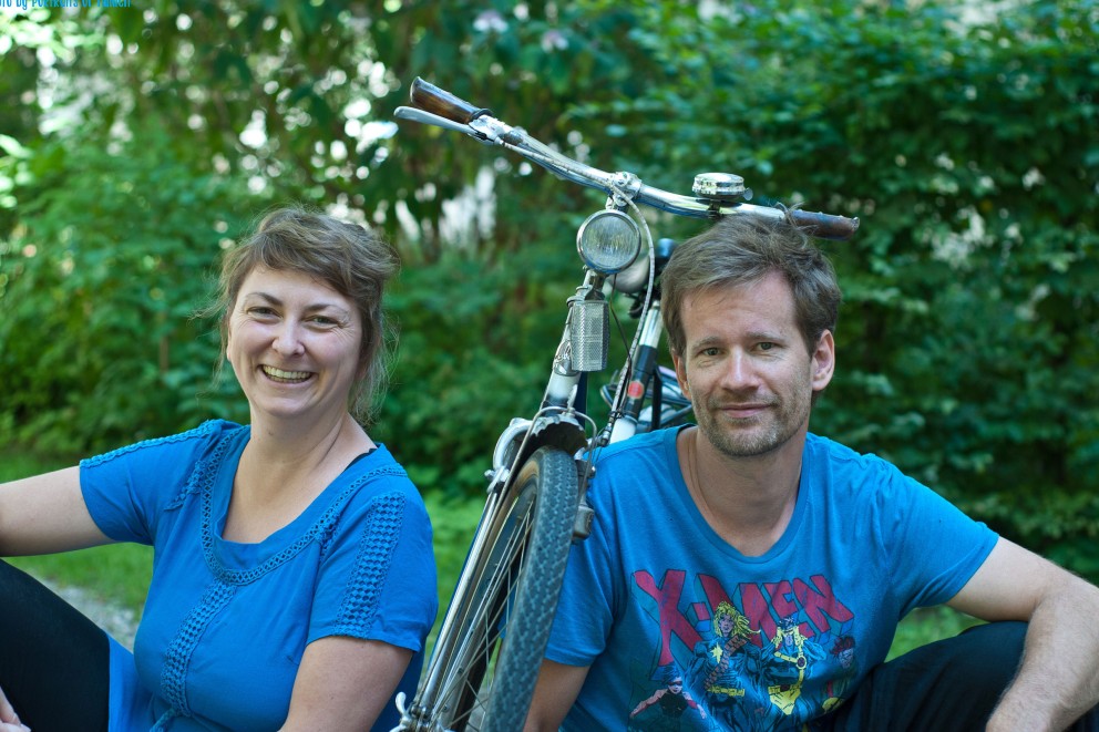 Ein Porträt von den Radlrettern Heidi und Horand Thönges; Ein Porträt von den Radlrettern Heidi und Horand Thönges;