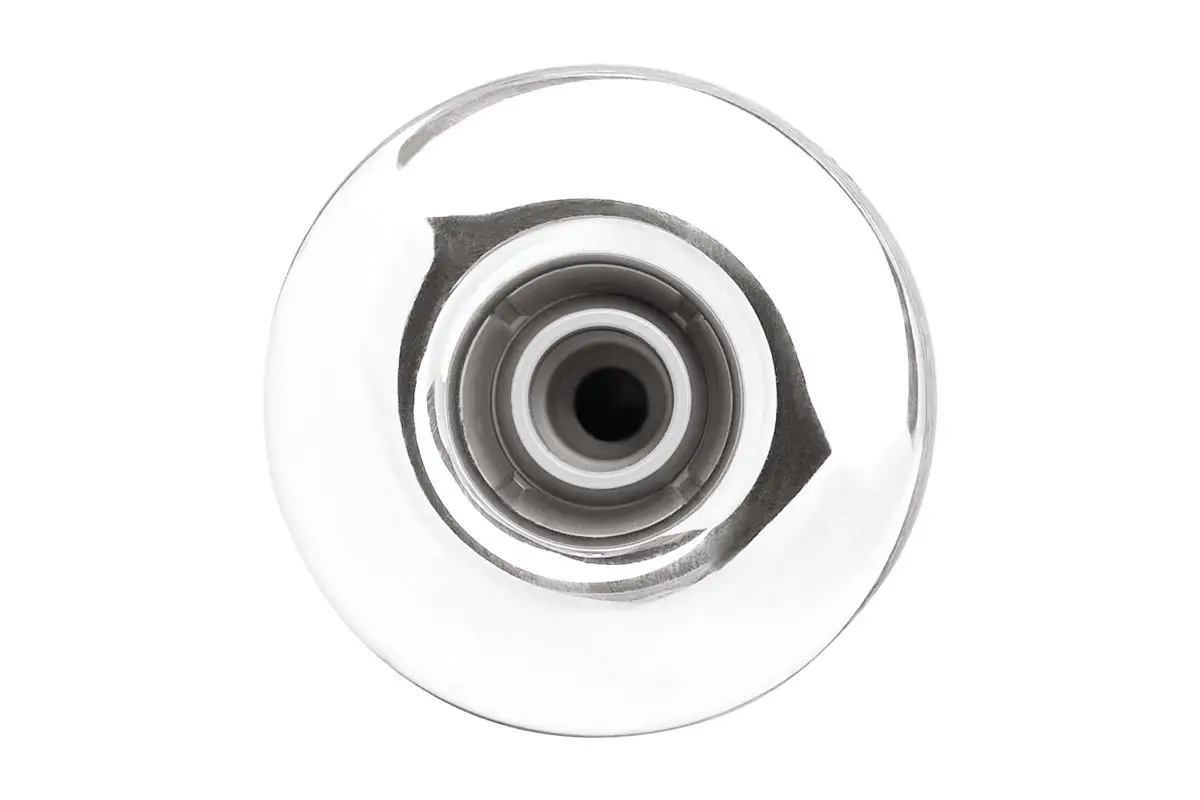 Duschkopf aus Metall, Aufsicht