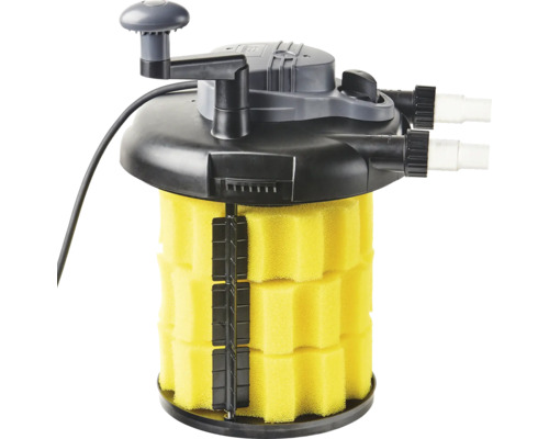 Teichfilter mit Filterschwämmen für Gartenteiche