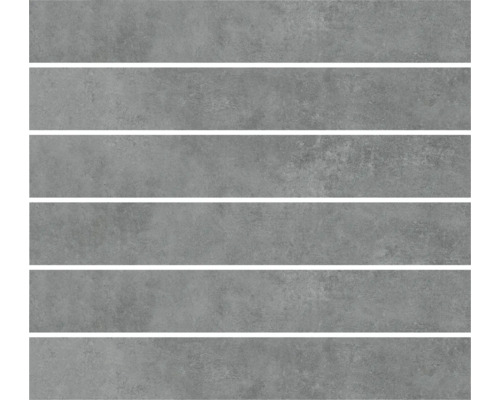 Mehrere graue Wandfliesen aus Keramik mit Zementoptik