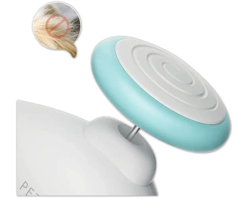 Detailansicht eines Tierhaarentferners mit Symbol, das die Anwendung bei Tierhaaren ausschliesst.