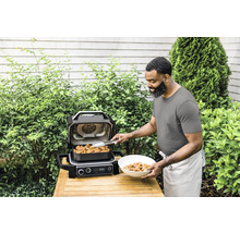 Ninja Woodfire Outdoor Elektrogrill Heißluftfritteuse Airfryer Smoker Räucherbox, 6 Kochfunktionen, 2,4 kW Modell OG701