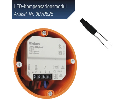 LED Kompensationsmodul mit Theben Dimax 544 plus P Dimmer