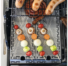 Gasgrill Nexgrill 4B Evolution schwarz 4 Brenner 3,23 kW Grillfläche 44x64 cm + Seitenbrenner inkl. Ablage, Deckelthermometer, Fettauffangschale, Grillbesteckhalter, Seitentisch, Warmhalterost
