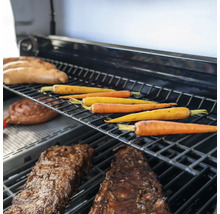 Gasgrill Nexgrill 4B Evolution schwarz 4 Brenner 3,23 kW Grillfläche 44x64 cm + Seitenbrenner inkl. Ablage, Deckelthermometer, Fettauffangschale, Grillbesteckhalter, Seitentisch, Warmhalterost