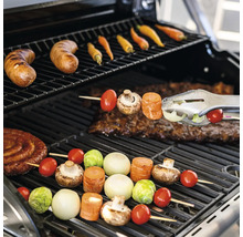 Gasgrill Nexgrill 4B Evolution schwarz 4 Brenner 3,23 kW Grillfläche 44x64 cm + Seitenbrenner inkl. Ablage, Deckelthermometer, Fettauffangschale, Grillbesteckhalter, Seitentisch, Warmhalterost