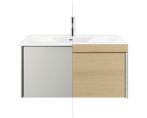 Waschtischunterschrank mit Waschbecken und Armatur