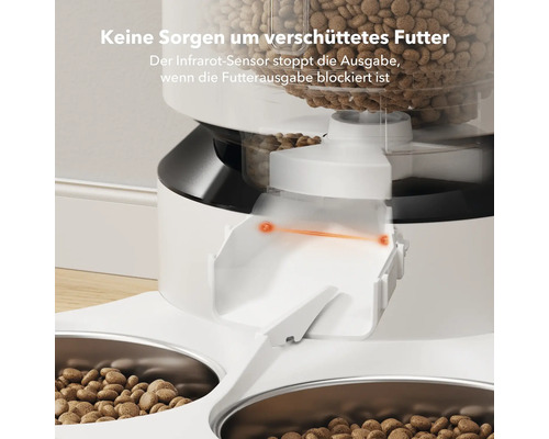 Automatischer Futterautomat mit Infrarotsensor für Haustiere