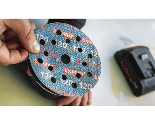 Schleifscheibe Körnung 120 mit Löchern für Schleifarbeiten
