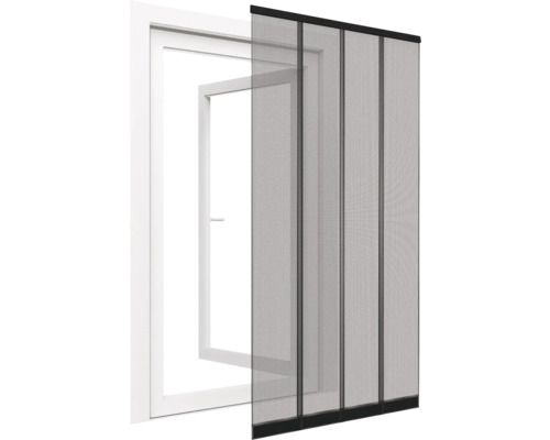 Lamellenvorhang easyClip schwarz 100 x 220 cm