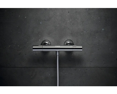 Aufputz Duschthermostatarmatur mit Brauseschlauch