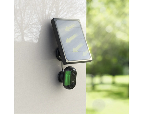 Außenkamera mit Solarpanel zur Stromversorgung