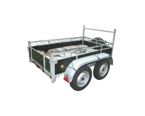 Gitteranhänger mit Ladungssicherungsnetz