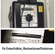 Drehstromzähler für Eintarifzähler, Wechselstrom und Drehstrom.