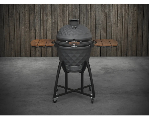 Keramikgrill mit Seitentischen und Rollen