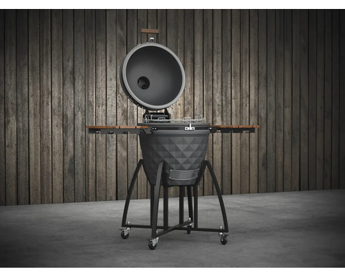 Keramikgrill mit Ablagetischen und Deckel