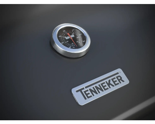 Tenneker Grill mit Temperaturanzeige und Tenneker Logo