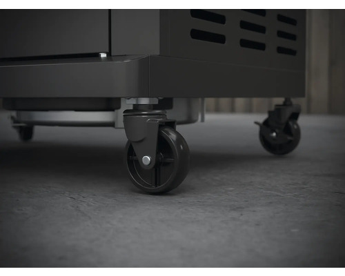 Detailaufnahme der Räder eines Möbelstücks zur einfachen Bewegung